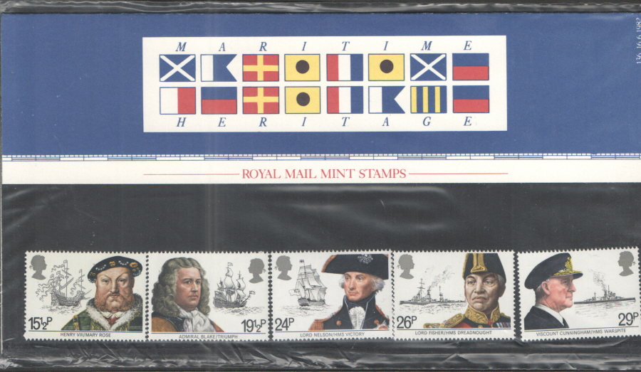 (image for) 1982 Maritime Heritage Royal Mail Presentation Pack 136 - Click Image to Close